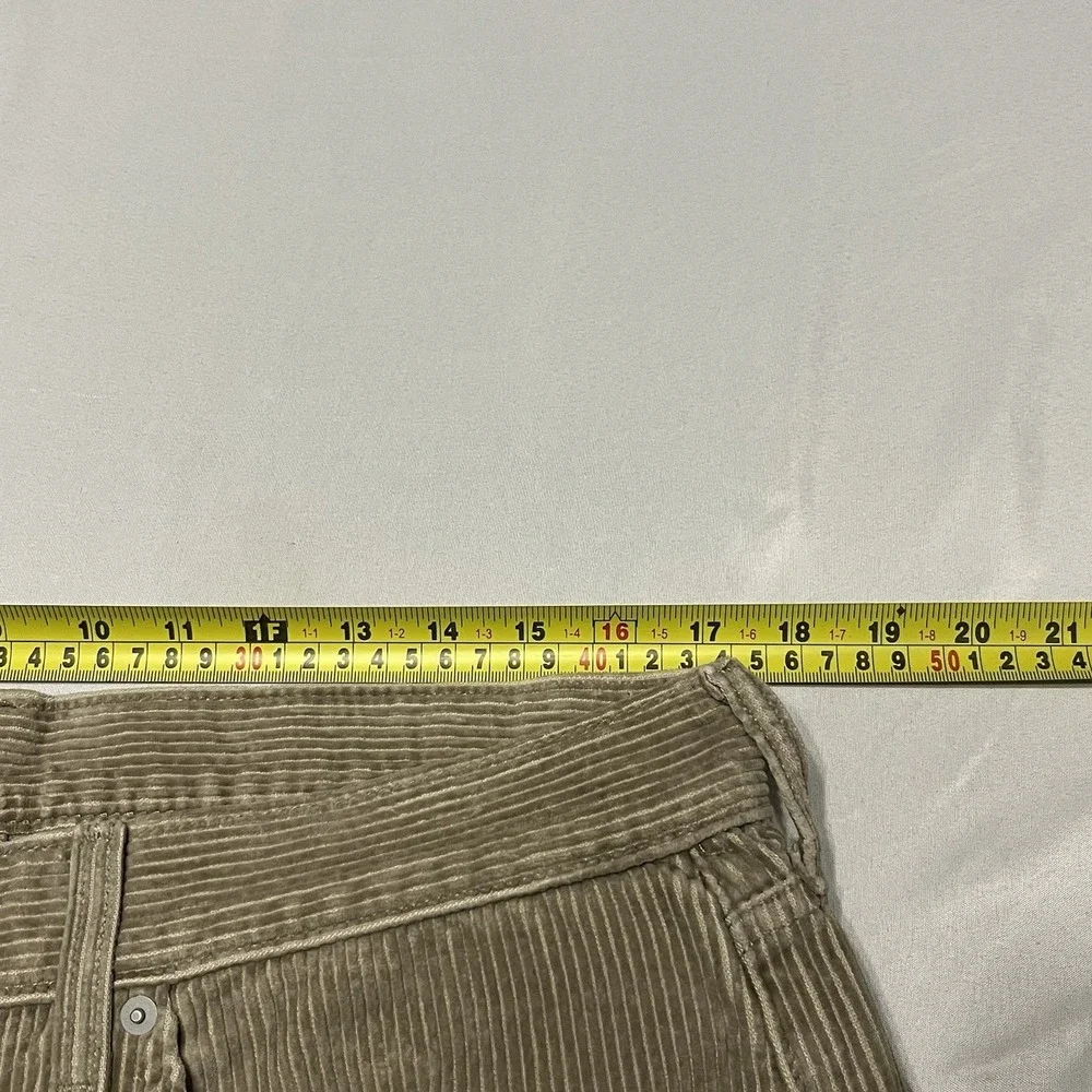 Levis Premium 578 Baggy Corduroy Pants Mens 34x30 (Fits 34x28) Beige Tan Skate